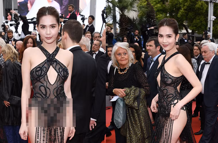 Ngoài scandal đời tư, Ngọc Trinh còn bị soi những lần ăn mặc hớ hênh trên thảm đỏ và trong các shoot hình quảng cáo. Nữ hoàng nội y bị chỉ trích ăn mặc thô tục trên thảm đỏ Cannes năm 2019.