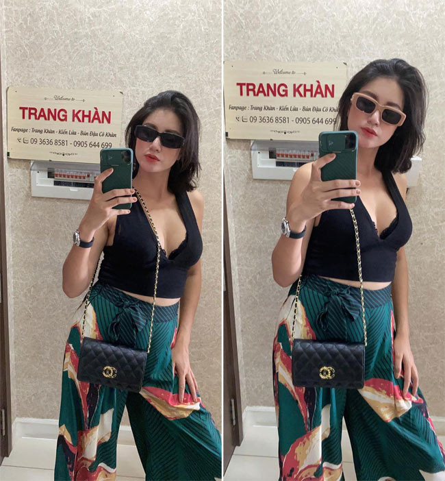 So với trước đây, khi còn làm mẫu, số đo ba vòng của Trang Trần đã tăng size một cách khủng khiếp.