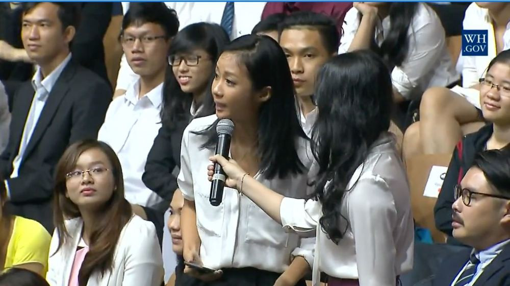 Trước đó, tại một buổi gặp gỡ năm 2016, Suboi từng vinh dự được đặt câu hỏi trực tiếp và đọc rap cho Tổng thống Mỹ Barack Obama nghe.