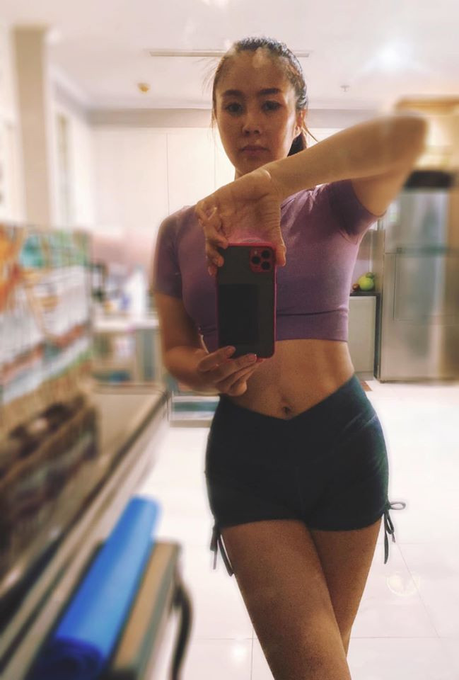 Bà mẹ hai con Lê Phương cho biết đã giảm được gần 30kg.