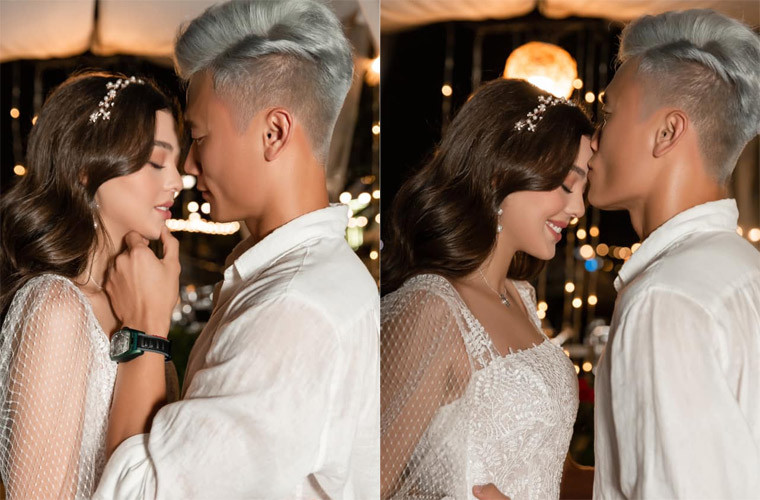 Người mẫu Ukraine cũng là người đẹp đầu tiên mà Bùi Tiến Dũng công khai hẹn hò, dù anh từng có nhiều tin đồn tình cảm với các cô gái khác.