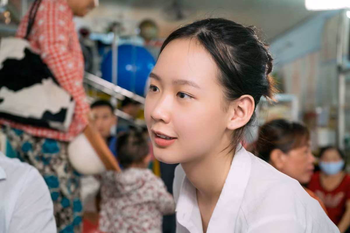 Mỹ nhân 10X hiện là sinh viên ĐH Quốc tế, ĐH Quốc gia TP HCM.