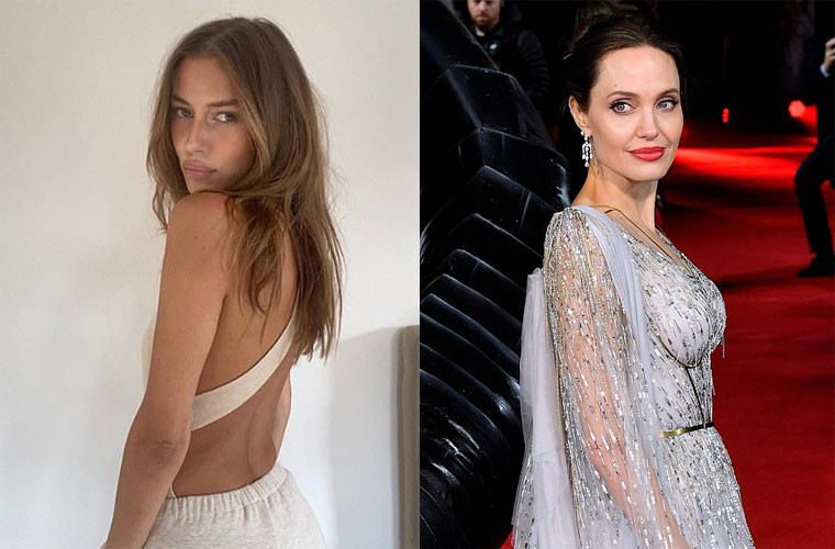 Nicole được cho là có nhiều nét giống với Angelina Jolie, vợ cũ của Brad Pitt.