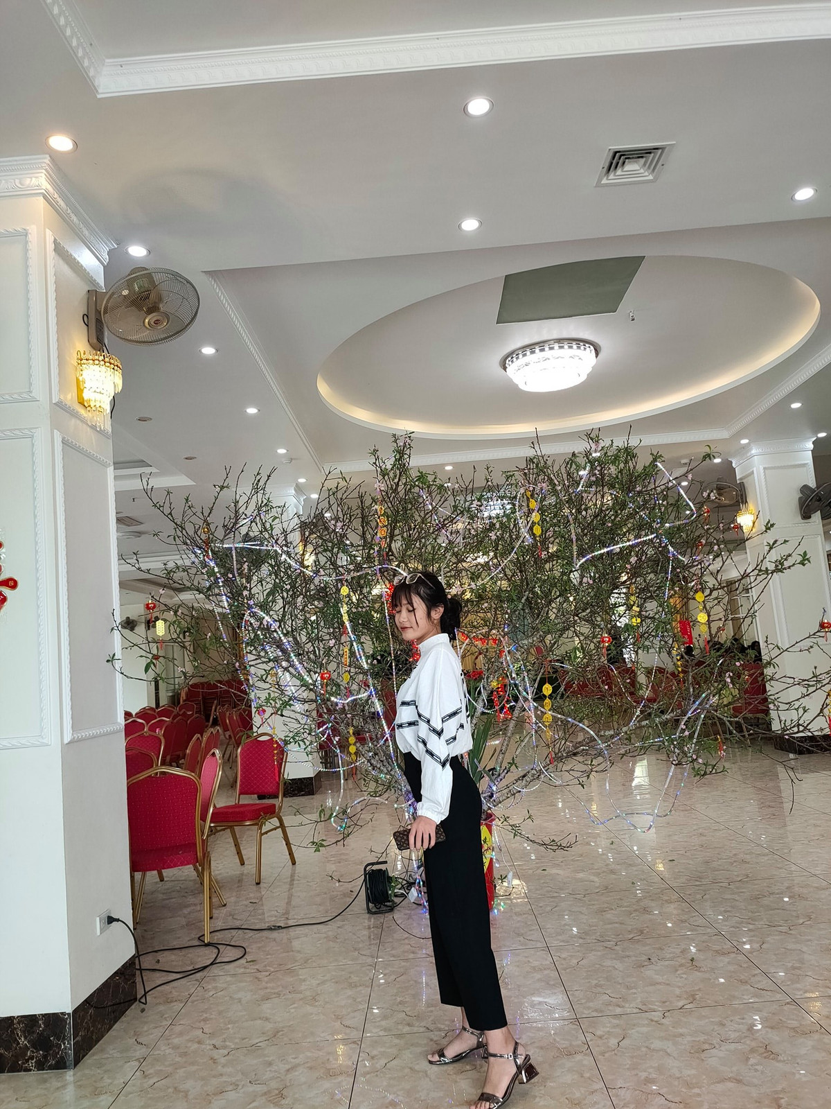 Trên trang cá nhân của mình, thiếu nữ 16 tuổi bày tỏ mơ ước: "Có tố chất giống “Anh Hiệp Gờ". Thôi tạm chấm 6 điểm về chỗ. 2 năm nữa con mà có thi sân khấu điện ảnh thì cô chú nâng đỡ con nha".