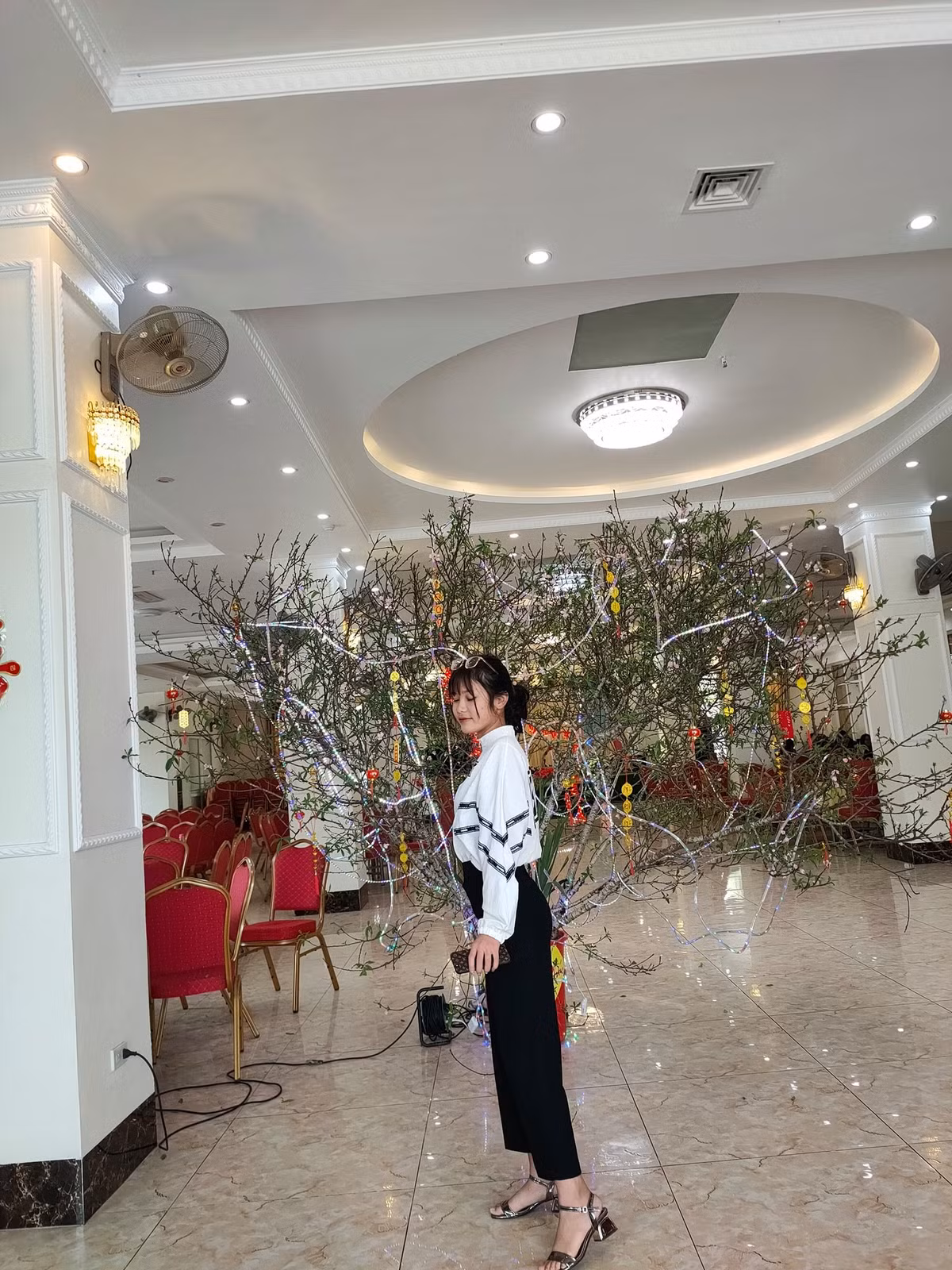 Trên trang cá nhân của mình, thiếu nữ 16 tuổi bày tỏ mơ ước: "Có tố chất giống “Anh Hiệp Gờ". Thôi tạm chấm 6 điểm về chỗ. 2 năm nữa con mà có thi sân khấu điện ảnh thì cô chú nâng đỡ con nha".