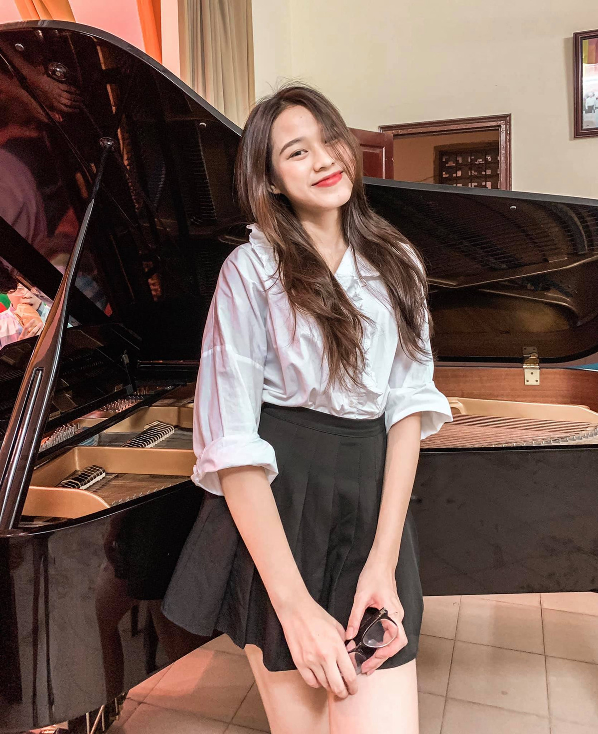 Người đẹp xứ Thanh sở hữu nhan sắc đời thường ngọt ngào và dịu dàng.