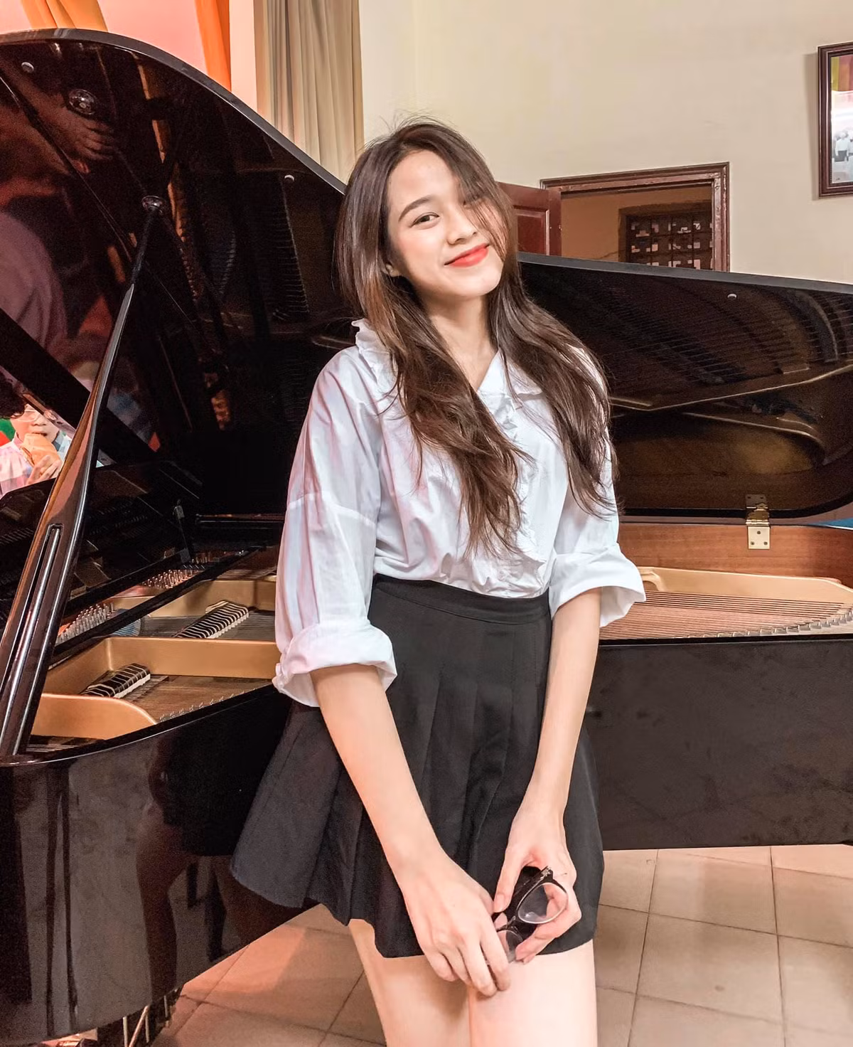 Người đẹp xứ Thanh sở hữu nhan sắc đời thường ngọt ngào và dịu dàng.