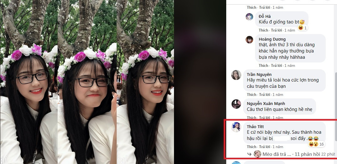 Thậm chí, việc không ít lần văng tục khi nói chuyện khiến một người chị trên Facebook của Đỗ Thị Hà phải lên tiếng cảnh báo "cẩn thận bị soi nếu sau này thành hoa hậu".