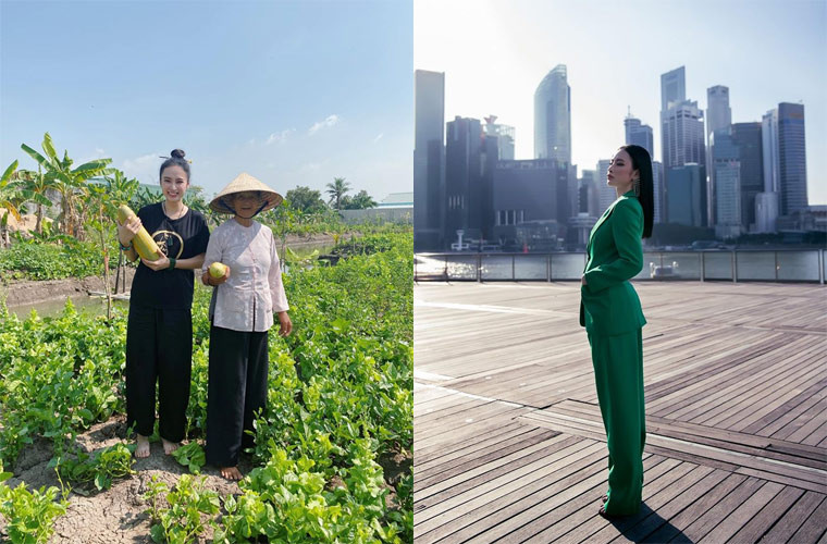 Cách ăn mặc của Angela Phương Trinh kín đáo hơn hẳn, không còn khoe da thịt mà thay vào đó là những bộ cánh thanh lịch, giản dị.