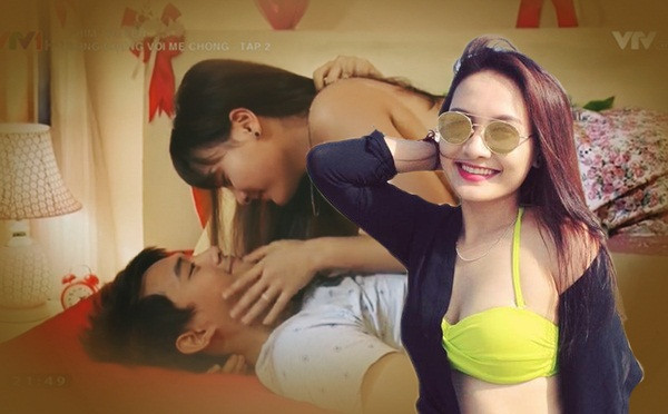 Diễn viên Bảo Thanh từng bị Anh Dũng "bóc mẽ" khi cả hai đóng "cảnh nóng" trong "Sống chung với mẹ chồng". Theo đó, nam diễn viên từng chia sẻ với báo chí: “Tôi không bao giờ quên cảnh đó, bởi cứ đến lúc quay là Bảo Thanh sẽ đuổi tất cả đàn ông trong phòng ra ngoài. Hơn nữa, do cô ấy ăn mặc hở hang nên lỡ có bị quay lâu liền dễ dàng nổi nóng”. Ảnh: Báo dân sinh.