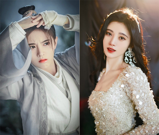 Cúc Tịnh Y tạo hình nữ giả nam trong phim Trung Quốc "Thư sinh xinh đẹp".