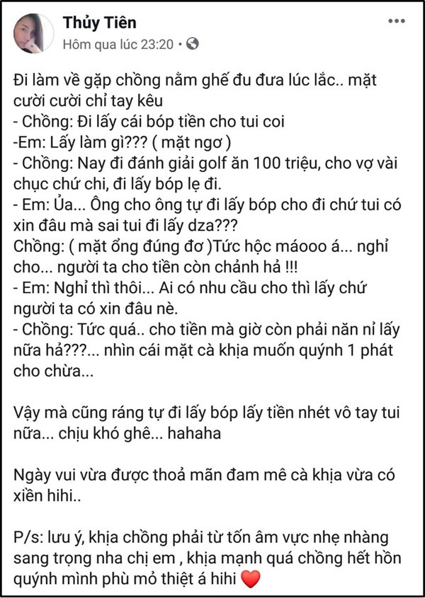 Chet cuoi nhung man “ca khia” cuc man cua Thuy Tien - Cong Vinh-Hinh-3