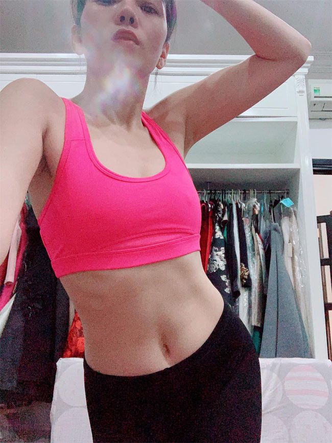 Đó là thành quả của chế độ tập luyện trong một thời gian dài mà cô có được.