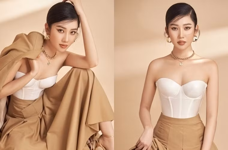 Sở hữu thân hình đẹp với chiều cao 1m70, người đẹp Tiền Giang luôn gây chú ý khi xuất hiện với những trang phục khoe eo thon, ngực đầy.