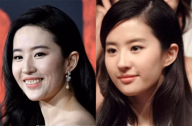 Khuôn mặt "thần tiên tỷ tỷ" trước kia giờ được điểm tô thêm những vết nhăn.