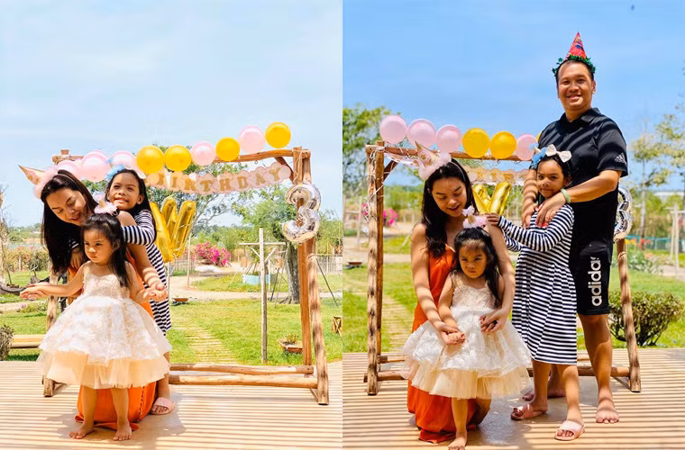 Mặc dù đã chia tay nhưng những dịp sinh nhật hai con, Phạm Quỳnh Anh và Quang Huy vẫn gặp nhau để cùng tổ chức cho con.