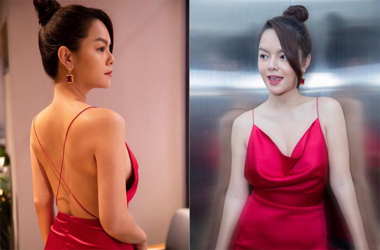 Vóc dáng tuyệt đẹp của Phạm Quỳnh Anh nhìn từ đằng trước lẫn đằng sau đều gây mê.