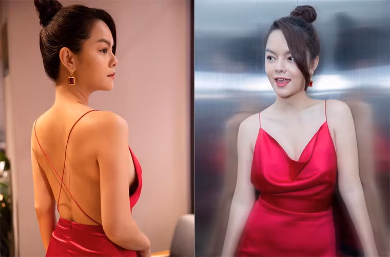 Vóc dáng tuyệt đẹp của Phạm Quỳnh Anh nhìn từ đằng trước lẫn đằng sau đều gây mê.