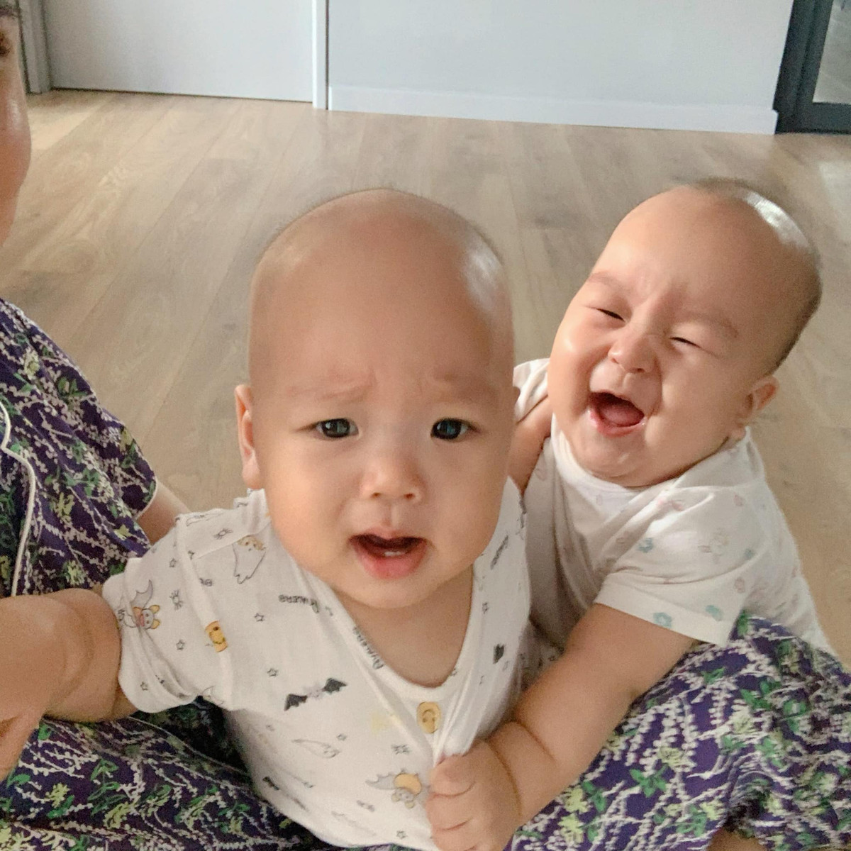 Goku và Daino còn biết tranh nhau đòi mẹ.