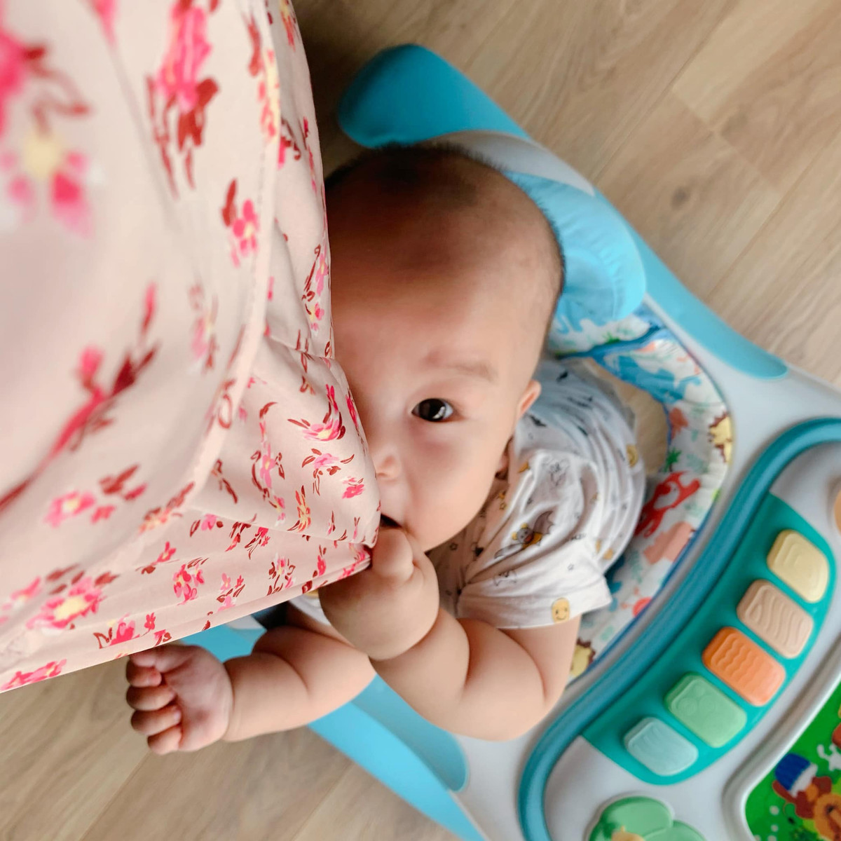 Cặp song sinh rất quấn mẹ.