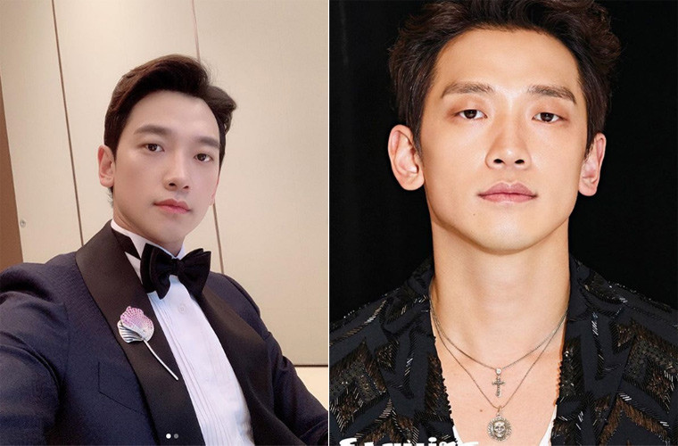 Bi Rain khi được trang điểm kỹ lưỡng và làm mẫu quảng cáo đẹp lên rất nhiều so với dung nhan thực của anh.