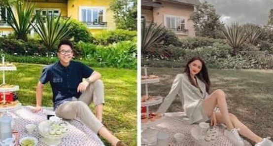Tiếp tục cư dân mạng lại tìm được bức ảnh Hương Giang chụp ở Đà Lạt có bối cảnh y hệt với bức ảnh của chàng CEO người Singapore.