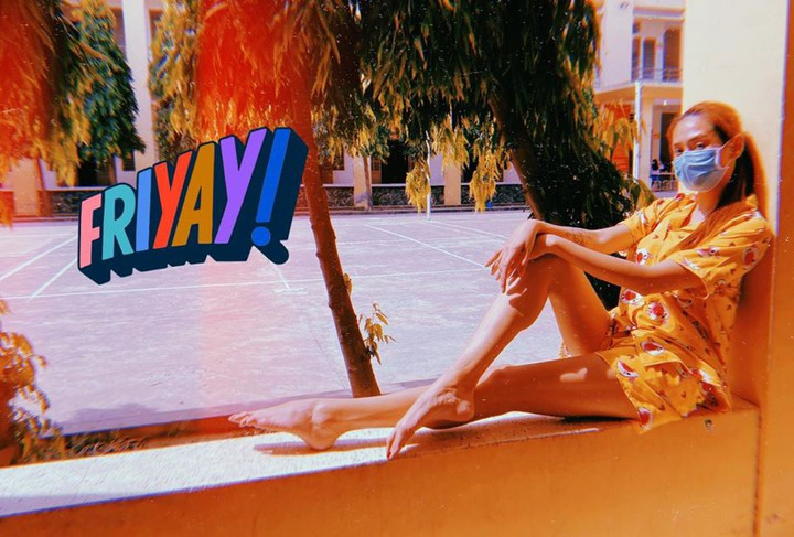 Võ Hoàng Yến tạo dáng chuẩn siêu mẫu.