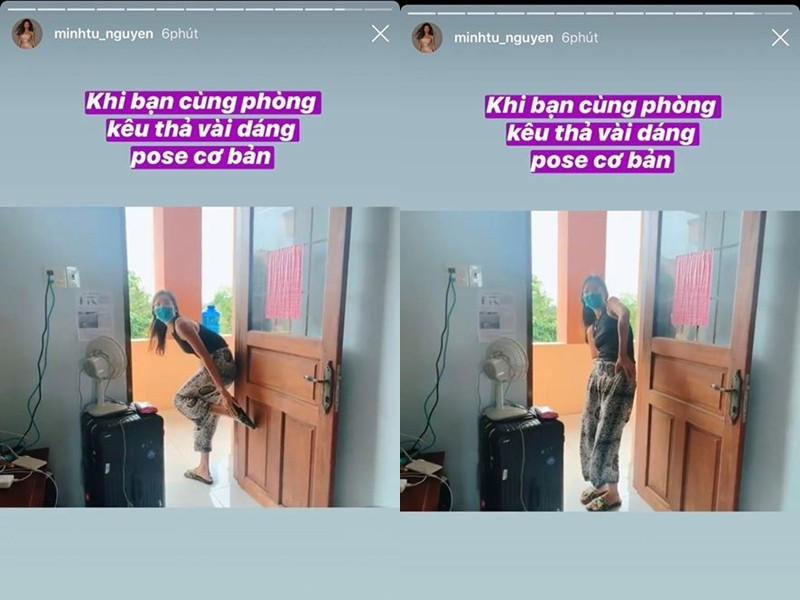 Minh Tú thân thiện và hòa đồng, bắt nhịp nhanh với cuộc sống nơi cách ly.