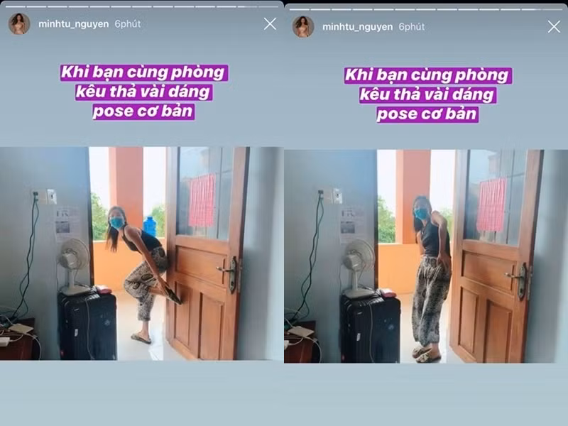 Minh Tú thân thiện và hòa đồng, bắt nhịp nhanh với cuộc sống nơi cách ly.