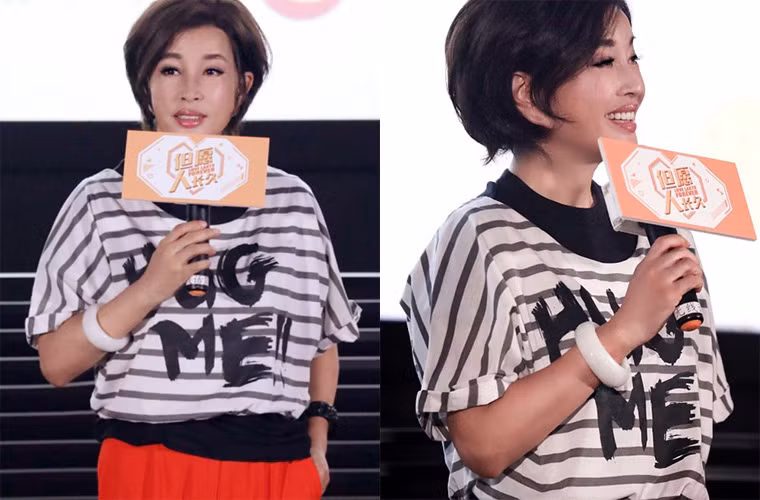 Nếu so với những bức ảnh chân thực trên kia, bức ảnh này là một Lưu Hiểu Khánh hoàn toàn khác. Bà trẻ trung từ khuôn mặt, vóc dáng tới trang phục khi đi dự một sự kiện. Rõ ràng vẻ đẹp này đã có bàn tay của người chỉnh ảnh.