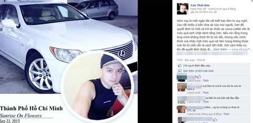 Năm 2013, ca sĩ Cao Thái Sơn gây choáng khi khoe được một fan giấu mặt tặng món quà sinh nhật sớm là một chiếc xe hơi Lexus 460 có giá khoảng 4 tỷ đồng. Tuy nhiên, nam ca sĩ đã quyết định trả lại món quà sau một thời gian suy nghĩ.