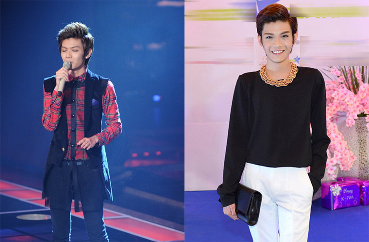 Đào Bá Lộc khi thi Giọng hát Việt năm 2012.