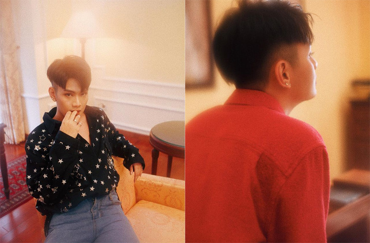 Đào Bá Lộc năm 2018 vẫn còn chưa điệu đà lắm khi mái tóc vẫn kiểu con trai, khuôn mặt cũng chưa make up kỹ như bây giờ.