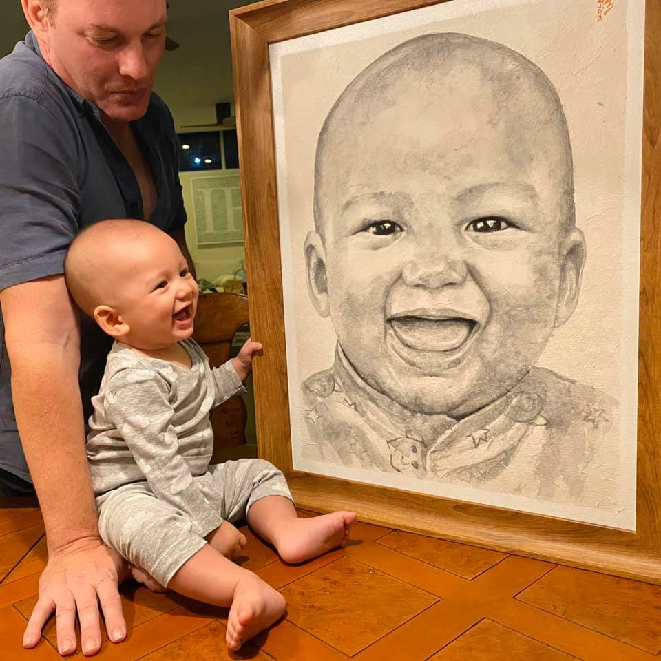 Loạt ảnh chồng cũ của Hồng Nhung chơi đùa cùng con trai được vợ mới chia sẻ.