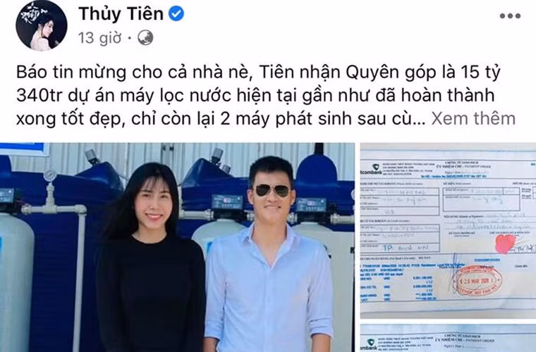 Cô còn cẩn thận công bố chi tiết những chi tiêu trên trang cá nhân để những nhà hảo tâm thấy cô minh bạch về tài chính.