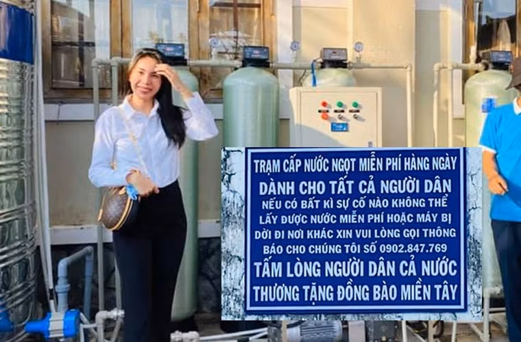 Đầu tháng 6/2020, Thủy Tiên thông báo cô quyên góp được hơn 15 tỷ và gần như đã hoàn thành lắp đặt máy lọc nước cho bà con miền Tây bị hạn mặn.