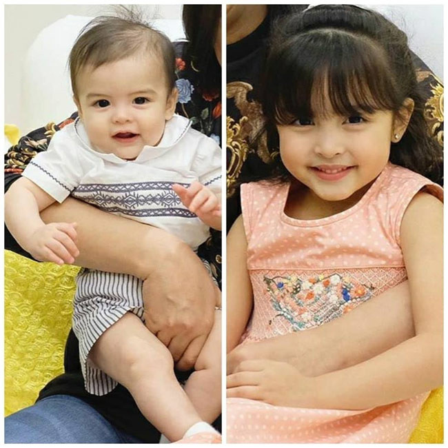 Hai thiên thần của mỹ nhân đẹp nhất Philippines luôn nhận được sự yêu mến của mọi người nhờ vẻ xinh xắn tuyệt vời.