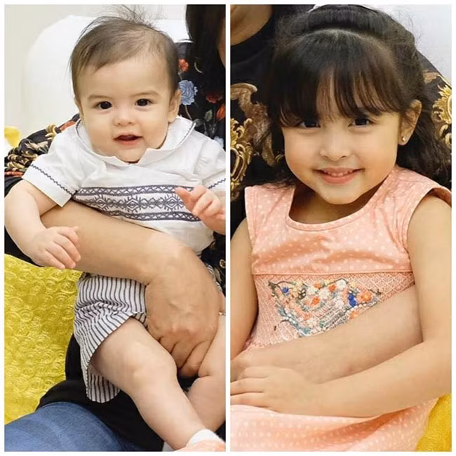 Hai thiên thần của mỹ nhân đẹp nhất Philippines luôn nhận được sự yêu mến của mọi người nhờ vẻ xinh xắn tuyệt vời.