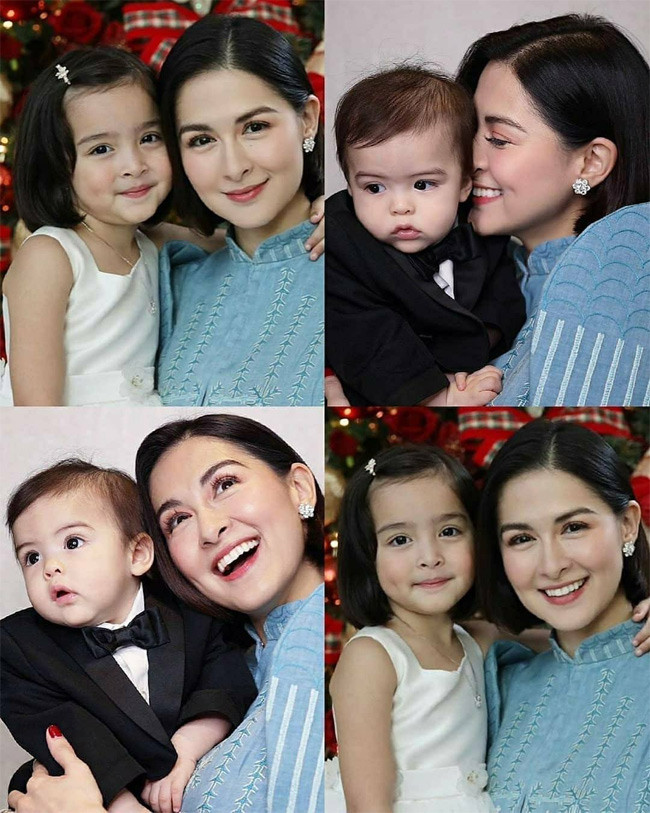 Thừa hưởng vẻ đẹp của mẹ, nữ diễn viên Marian Rivera, người được mệnh danh là mỹ nhân đẹp nhất Philippines, nên hai con của cô đều đẹp ở mức cực phẩm.