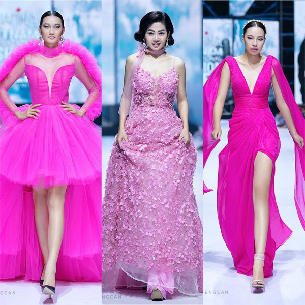 Trước đó, trong sự kiện thời trang tháng 4/2019, Mai Phương đảm nhận vai trò "First Face", tươi cười, đầy sức sống và quyến rũ khi trình diễn bộ váy xòe màu hồng đính kết hoa tỉ mỉ. Đây là lần hiếm hoi Mai Phương được giao trọng trách lớn tại show diễn thời trang.