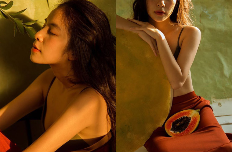 Trên trang cá nhân, nữ diễn viên trẻ thường khoe những bức ảnh khá gợi cảm.