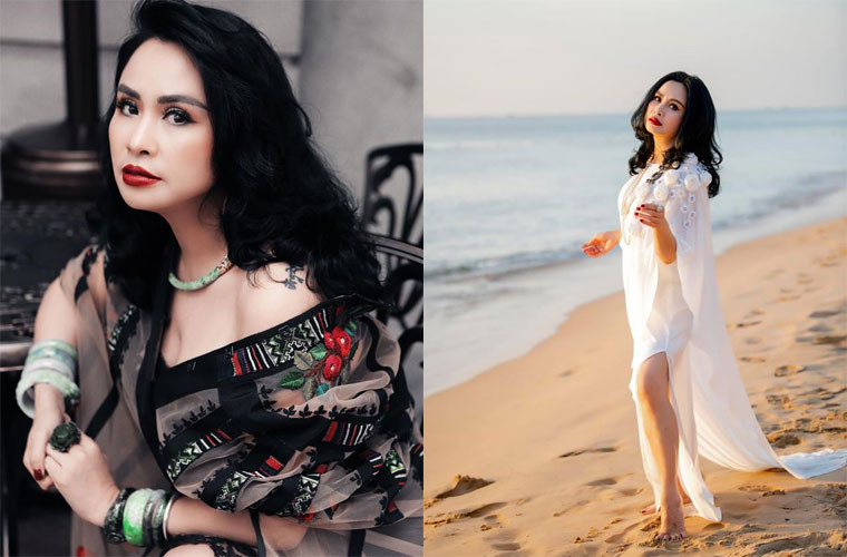 Thừa hưởng những nét đẹp của mẹ - nghệ sĩ nhạc dân tộc Thanh Hương, Thanh Lam sở hữu vẻ đẹp mặn mà, sắc sảo.