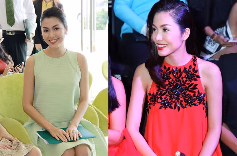 Tăng Thanh Hà là một trong những mỹ nhân giỏi giấu bụng khi mang bầu. Mang thai con trai đầu lòng ở tháng thứ 6, Tăng Thanh Hà vẫn giữ được vóc dáng thanh mảnh và khuôn mặt xinh đẹp. Hiện tại Tăng Thanh Hà đang là mẹ của 2 nhóc tỳ đáng yêu.