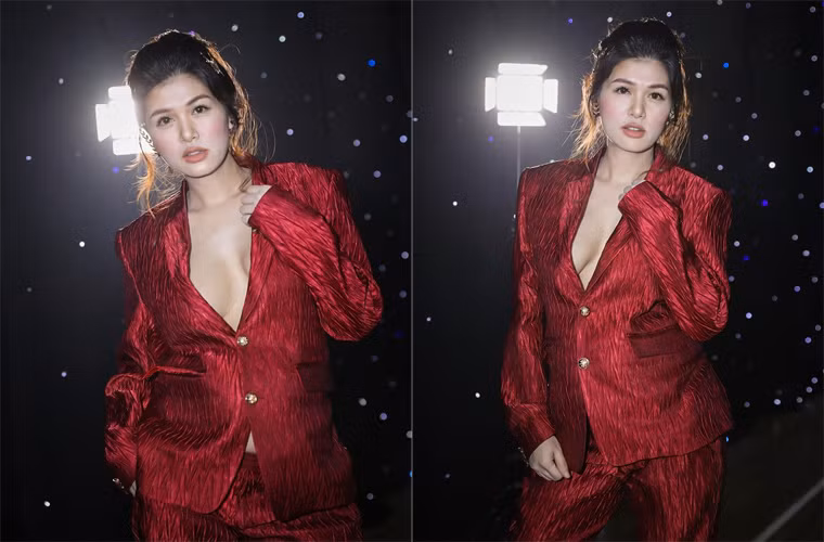 Oanh Yến và chồng đại gia thích có nhiều con nên mặc dù hơi lo, cô vẫn thấy rất hạnh phúc vì gia đình có thêm thành viên mới.