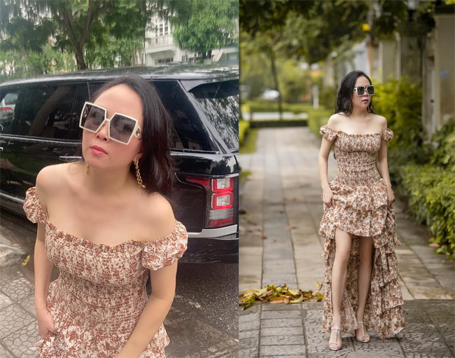 Sở hữu đôi chân thon và bờ vai nuột nà, mảnh mai, nên Phượng Chanel gần đây đã biết cách phối đồ sao cho khoe được hai ưu điểm này.