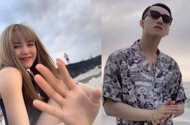 Cặp tình nhân tin đồn còn thường xuyên bị phát hiện đăng ảnh cùng thời gian và địa điểm. Nữ ca sĩ sinh năm 1994 cũng là nữ ca sĩ Việt duy nhất giọng ca "Hãy trao cho anh" theo dõi trên mạng xã hội.