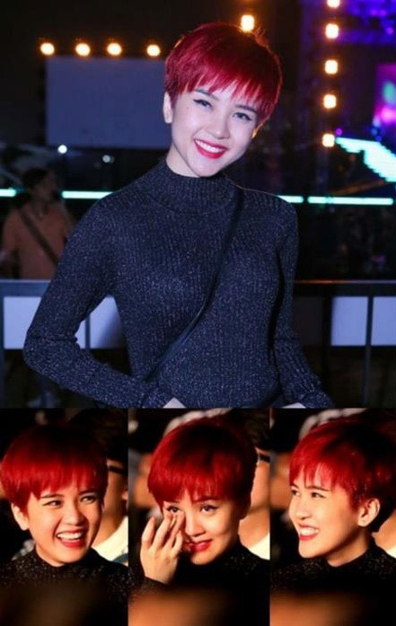 Năm 2016, Thiều Bảo Trâm tham dự live show "Chuyến bay đầu tiên" của Sơn Tùng và cô liên tục khóc, cười trong show của người yêu tin đồn.