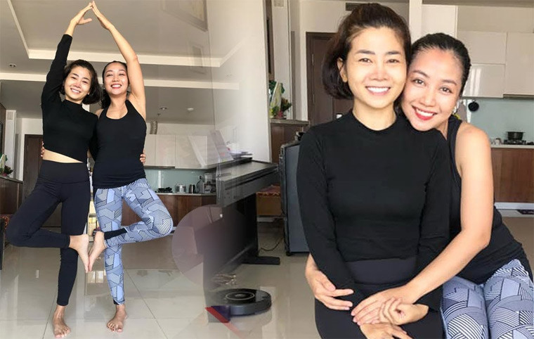 Để tăng cường sức khỏe cho bạn cũng như giúp bạn lạc quan hơn trong trận chiến cam go với bệnh tật, Ốc Thanh Vân còn rủ bạn cùng tập yoga với mình.