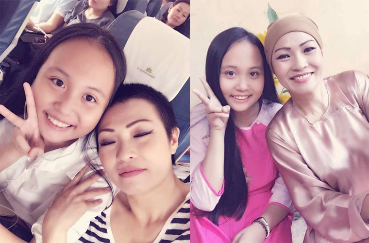 Lúc nhỏ bé Gà bầu bĩnh hơn nên nhiều người khen bé giống bố.