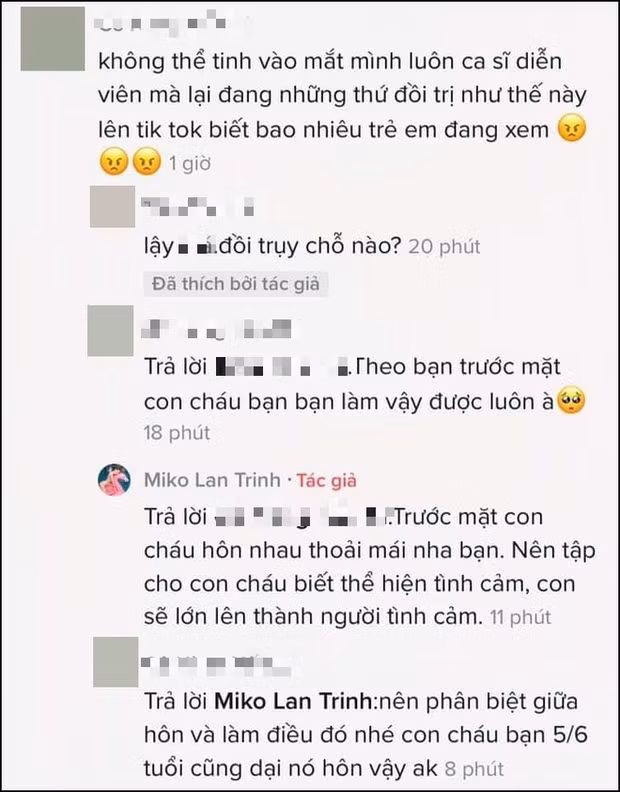 Miko Lan Trinh phan ung khi bi chi trich hon ngau nghien tinh chuyen gioi-Hinh-2